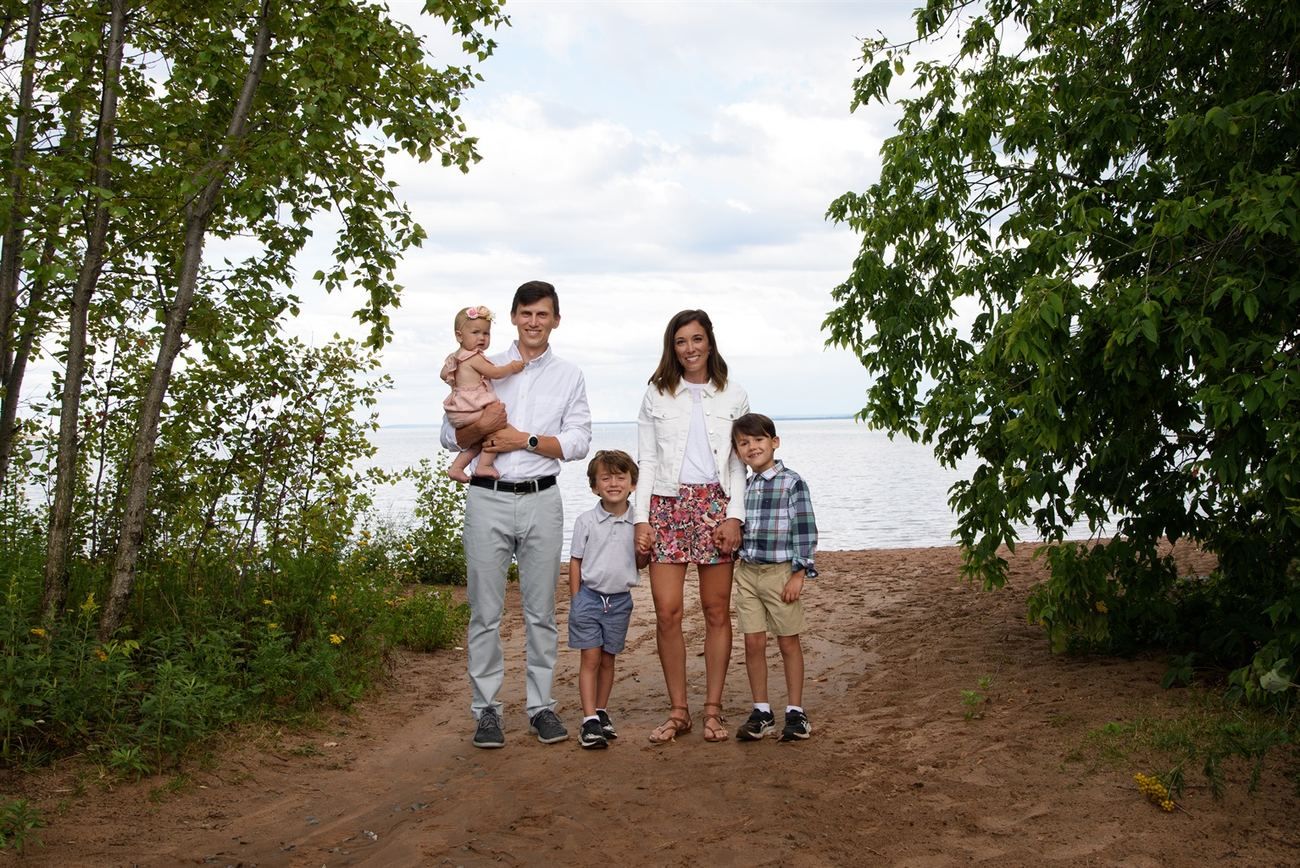 The family behind Moonsail on the Lake Michigan shore